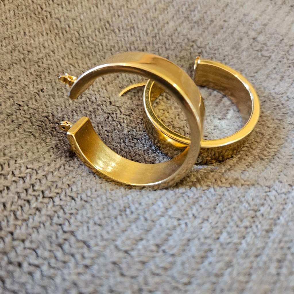 Lafayette 148 New York Brass Hoop Earrings
